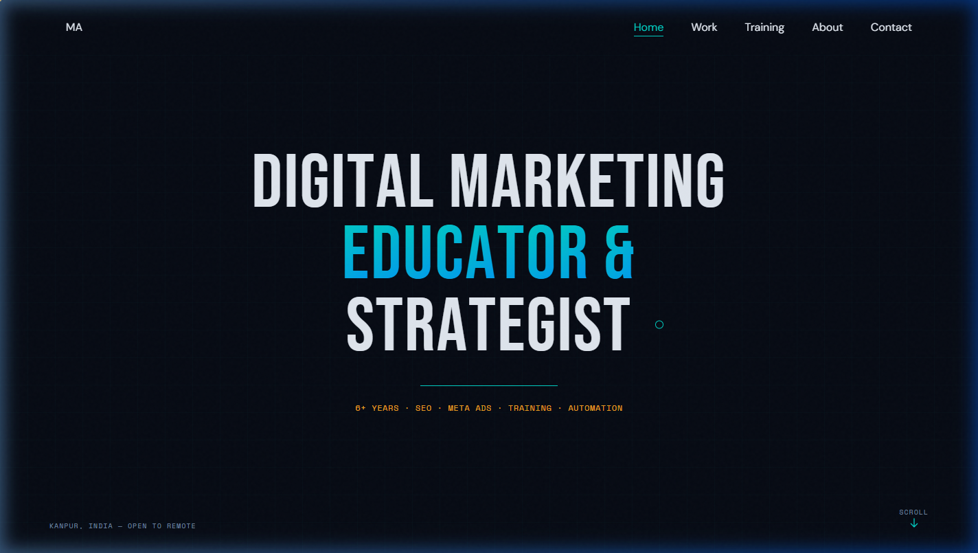Personal Portfolio Website